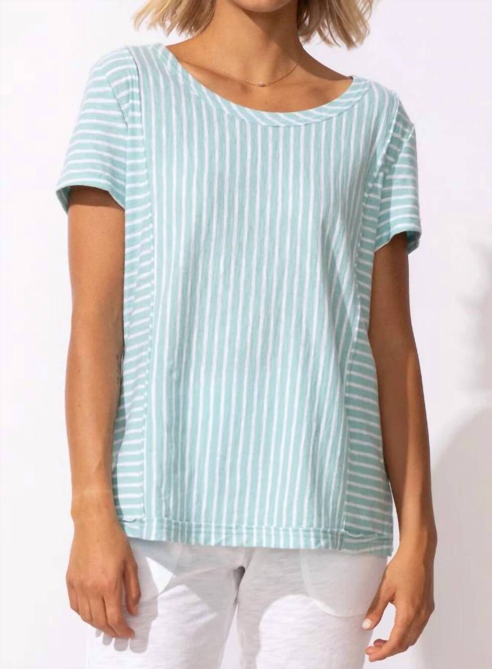 NEW ESCAPE BY HABITAT san barb stripe tee in blue